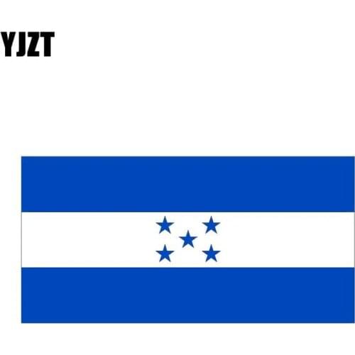 YJZT 10.2CM*5.1CM Car Styling Reflective HONDURAS Flag Car Sticker Decal 6-0799