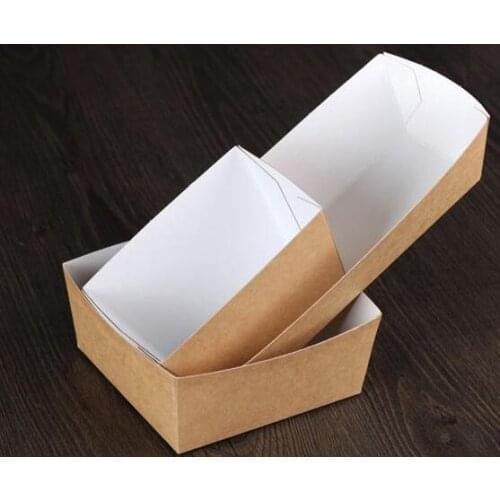 Disposable Kraft Paper French Fries Cup Eco Friendly Fried Chicken Popcorn Dessert Plate Party Food Package