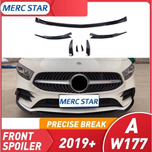 Front Bumper Spoiler suitable for Class A W177 A35 A45 2019 W177 A200 A180 W177