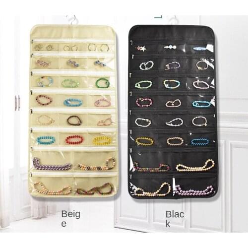 Portable Jewelry Earring Necklace Storage Box Desktop Jewelry Folding Frame Household Multi-layer Exquisite Screen Display Box