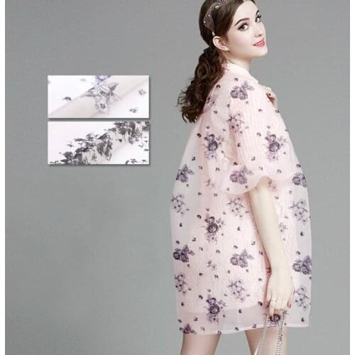 Silk organza yarn fabric perspective silk fabric for dress transparent silk organza fabric wholesale silk cloth