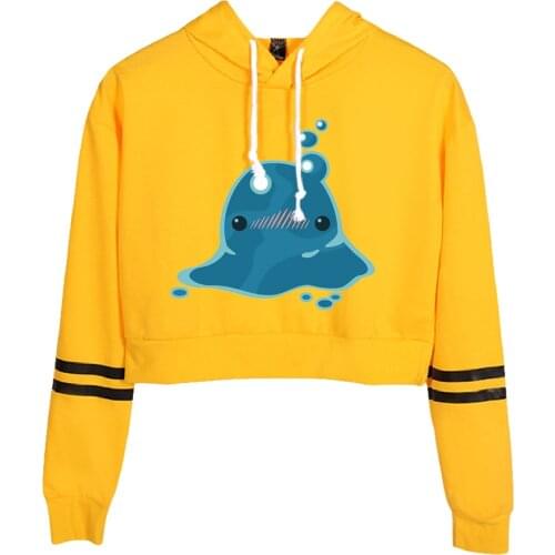 Slime Rancher casual sweatshirt ladies loose hooded short Harajuku hoodie tops