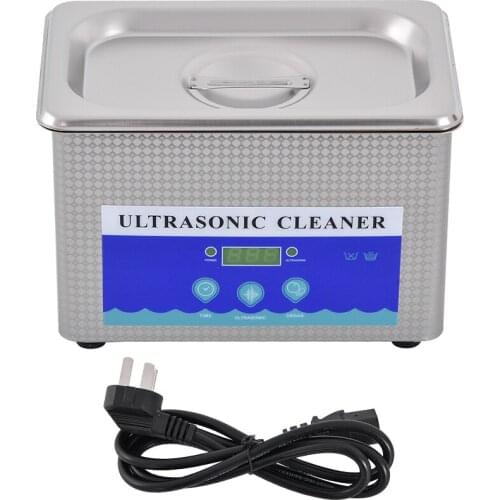 0.8L Stainless Steel Digital Ultrasonic Cleaner Machine Jewelry Eye Glasses Ultra Sonic Cleaning Machine Timing Function DK-008