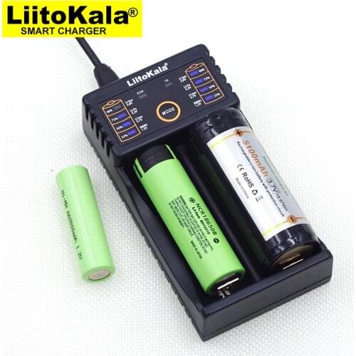 Liitokala Lii-202 100B Battery Charger, Charging 18650 1.2V 3.7V 3.2V AA / AAA 26650 10440 16340 25500 NiMH Lithium Battery