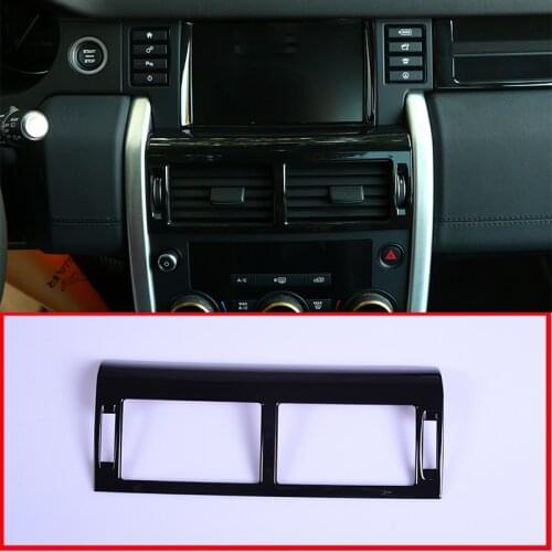 1 Pcs For Land Rover Discovery Sport 2015-2018 ABS Center Console Air Conditioning Vent Trim Gloss Black Car Accessory