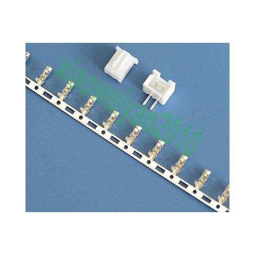 100 sets XH2.54 2P 2Pin Curved needle Pin Header+Terminal+Housing Connector