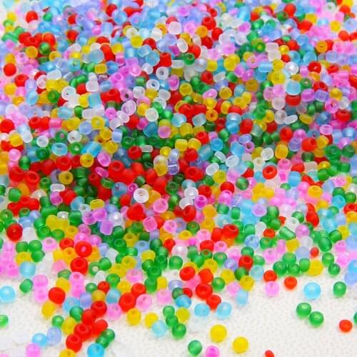 3mm 1000pcs Multi-color Frosred Glass Seed Beads Jewelry Making Needlework Beads For Embroidery DIY Bracelet Necklace Earrings