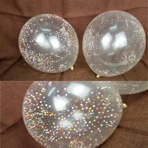 5Pcs/Lot 12inch Light Latex Balloons Clear Foam Air Balls Inflatable Wedding Children Birthday Party Decoration Confetti Balloon