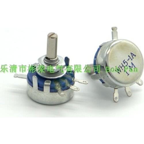 50PCS WH5-1A lap carbon film potentiometer adjustable resistor 1M