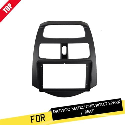 9 Inch Car Radio Fascia for 2010-2013 Chevrolet Spark Beat Daewoo Matiz Stereo Panel Dash Kit Refit Installation Bezel
