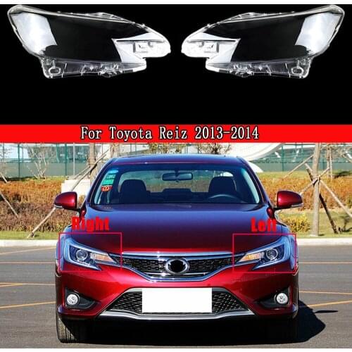 Car Front Headlight Lens Cover Auto Headlamps Lampcover Transparent Lampshades Lamp Shell For Toyota Reiz 2013 2014