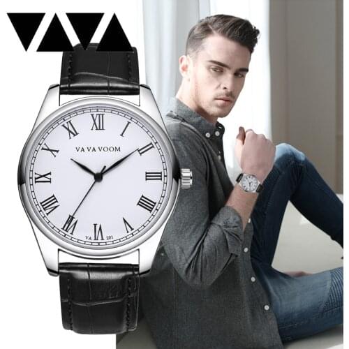 Luxury Casual Leather Watch Mens Business Quartz Mens Watches Fashion Waterproof Retro Wristwatch Relojes Para Hombre Curren