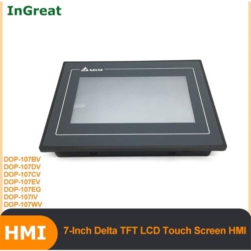 Delta 7 Inch HMI DOP-107BV Touch Screen TFT LCD 800MHz MCU RS232 RS485 DC24V Updated HMI DOP-B07S411 DOP-B07SS411 DOP-B07S410