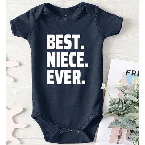 Printing Best Niece Ever Kids Summer Clothes One Piece Winter Jumpsuit Bodysuit for new born Babys Undershirts new born Girls
