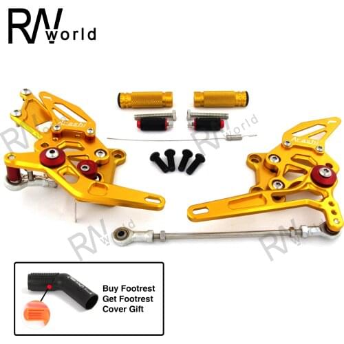 For KAWASAKI Ninja 250R 2008-2012 2009 2010 2011 CNC Adjustment Motorcycle Footrests Rearset Rear Footpeg Foot EX 250J EX250J SE