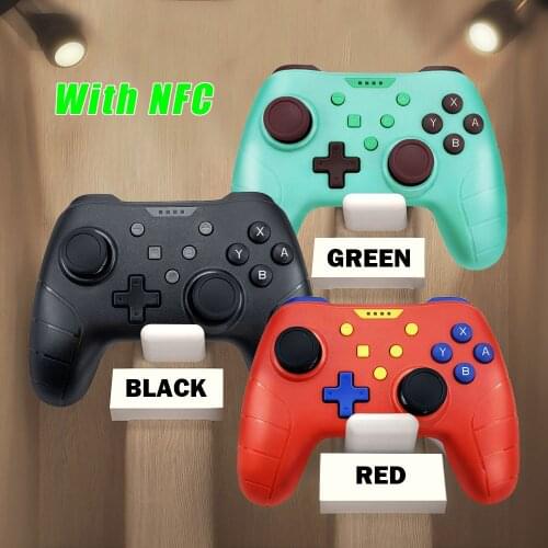 For Switch Pro Controller For Nintend Switch Wireless Bluetooth-Compatible Gamepad Support Dual Motor Vibration NFC Function