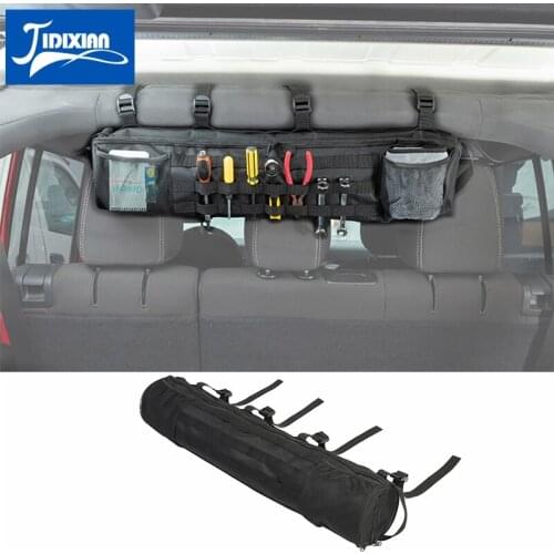 MOPAI Stowing Tidying Multifunction Car Roll Bar Storage Bag Pocket Tool Organizer for Jeep Wrangler TJ YJ CJ JK JL