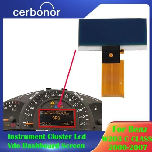 Dashboard LCD Display Instrument Cluster Screen Pixel Repair For Mercedes-Benz W203 C Class 2000-2004/W463 G class 2002-2007