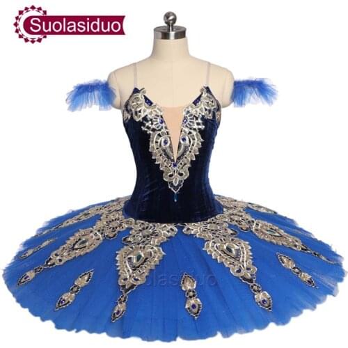New Arrival Adult Blue Professional Ballet Tutu Costumes The BlueBird Ballet Dance Stage Wear Girls Ballet Skirt Kids Dresses
