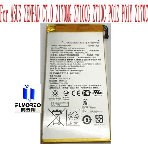 New High Quality 3450mAh C11P1429 Battery For ASUS ZENPAD C7.0 Z170MG Z710CG Z710C P01Z P01Y Z170C Mobile Phone
