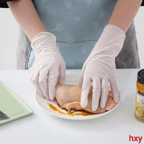 100 PCS gloves Disposable Gloves Latex Dishwashing/Kitchen/Work/Rubber/Garden Gloves Universal For Left and Right Hand cocina