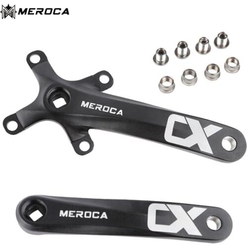 Road Bike Crank 170mm 104 BCD Aluminum Alloy Bicycle Crank Arm Cycling Parts Accessories Compatible with 8/9/10/11S