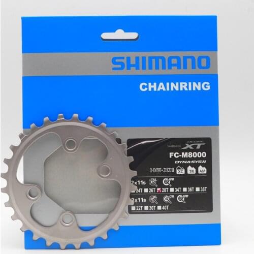 Shimano FC-M8000 2x11 Speed Crankset Chainring 24T 26T 28T