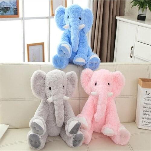 Cute 50cm Infant Plush Elephant Toy Soft Appease Elephant Playmate Calm Doll Baby Toy Elephant Pillow Plush Toys Stuffed Doll