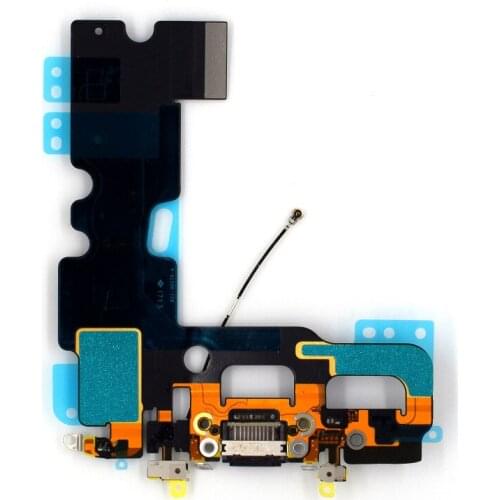 USB Charger Port Flex Cable Replacement for Apple iPhone 7(Black)