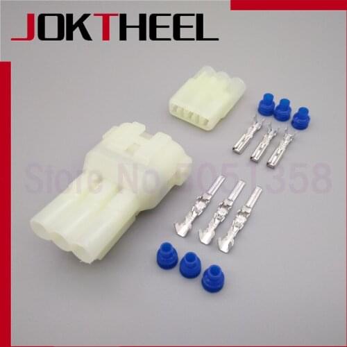 1-20 sets kit Sumitomo 3 pin way male female Power Battery oil pump EFI locomotive Connector 6187-3801 6180-3451
