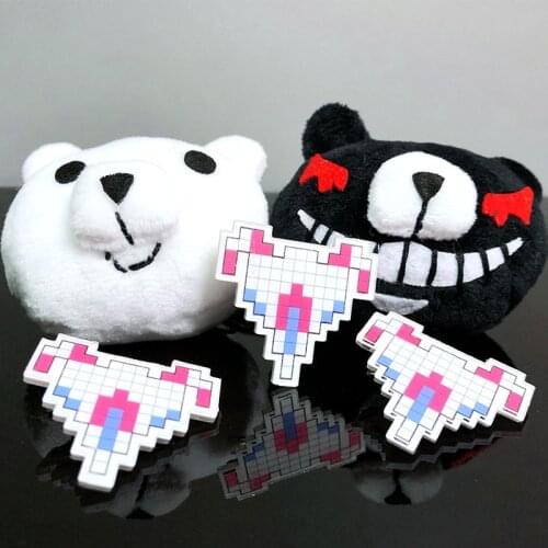 2021 Anime Danganronpa Monokuma Hairpin Enoshima Junko Cosplay Bear Hair Jewelry Girl Cute PlushToys Headwear Hair Clip