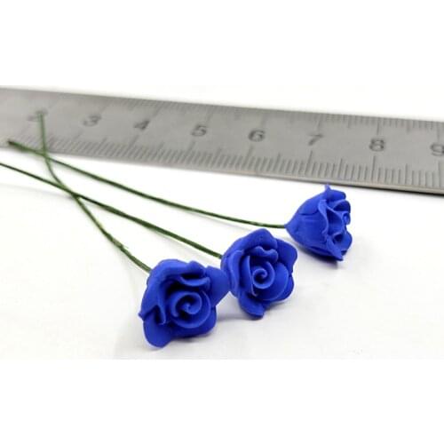 3pcs/set Blue Lover Rose Models for 12''Figures Body Accessories DIY