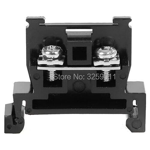 50PCS Suyep TBR-20A 10A 600V Wire Screws Terminal Block for Cable Connector Black 1.5-2.5 mm