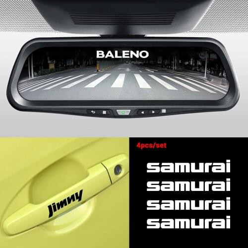 Car Door Handle Mirrors Wiper Decoration Stickers For Suzuki Swift SX4 Jimny Ignis Alto Samurai Baleno Vitara Grand Accessories