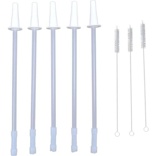 Gallon Water Bottle Reusable Straw Kit Clear Plastic Drinking Bottles GYM Tool Jug BPA Sports Cup Straw Bottle Accessories fine