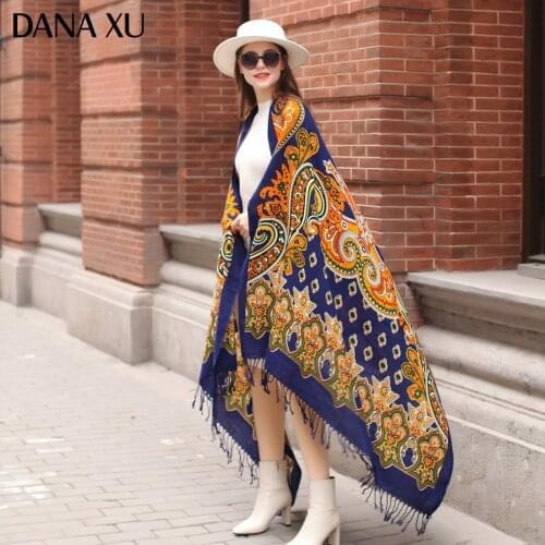 DANAXU Bufanda Mujer Wool Poncho Head Women Lady Carf And Warm Shawl Stoles Bandana Scarf Hijab Luxury Brand Raccoon Pashmina