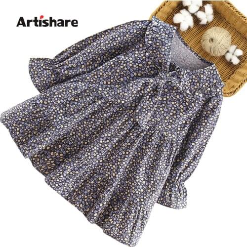 Girls Dress Foral Dress For Girl Spring Autumn Dress Kids Casual Style Kids Costume 6 8 10 12 14
