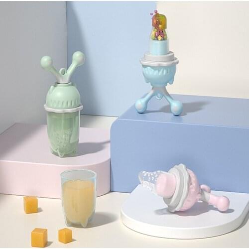 Baby Fruit And Vegetable Food Supplement Teether Pushable Bite And Happy Pacifier