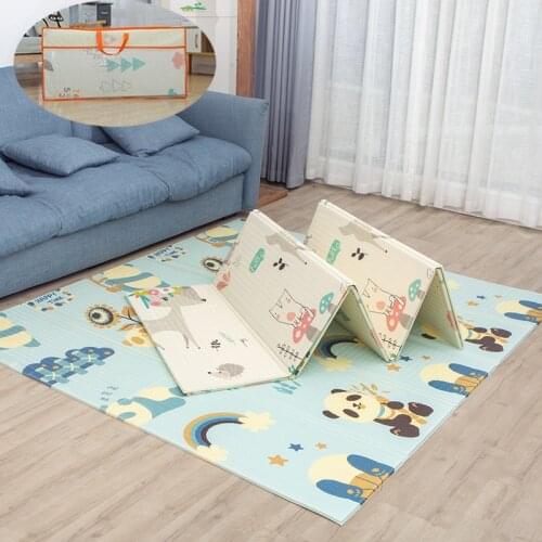 Baby Play Mat Foldable Crawling Carpet Waterproof XPE Foam Puzzle Mat Soft Floor Playmat Educational Toys Kid Game Activity Rug