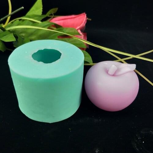 DIY Apple craft fondant Silicone mold handmade 3D soap mold Christmas Cake decoration Mold Candy Chocolate Candle molds