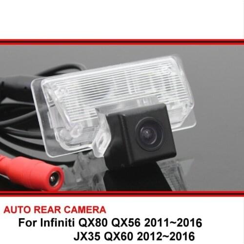 For Infiniti QX56 QX80 JX35 QX60 2011~2016 Night Vision Waterproof Car Reverse Backup Rearview Parking Rear View Camera HD CCD