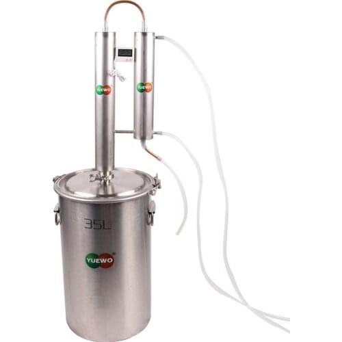 20 L Liters 5 Gal Home Distiller Moonshine Still Spirits Water Alcohol Oil Boiler Thumper Keg Brew Kit Wine Making