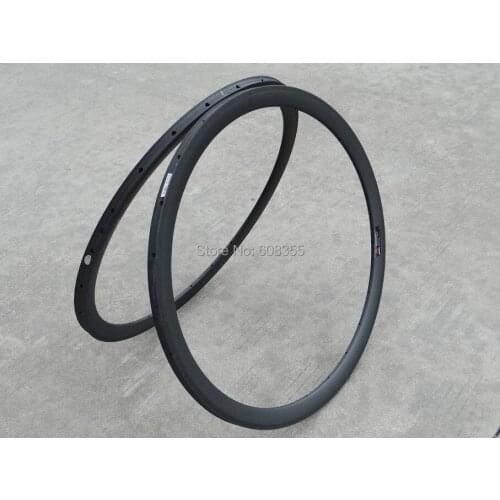 FLX-RIM-T03 : Carbon Matt Cycling road bike 700c Tubular wheel rim 38mm ( Basalt Brake Side )