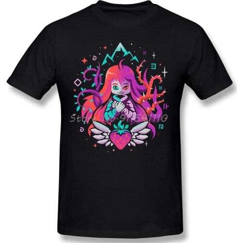 Indie T-Shirt Men Birthday Gifts Funny Tees O Neck 100% Cotton Celeste Madeline Dash Strawberries Game Clothes Humor TShirt