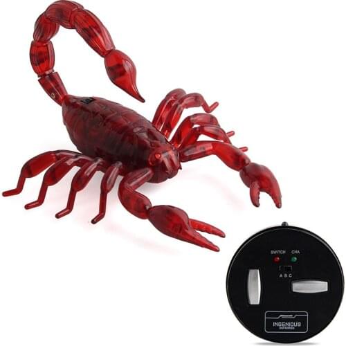RC Scorpion Remote Control Insect Toys Novelty Electric Infrared Induction Realistic Reptiles Tricky Toys