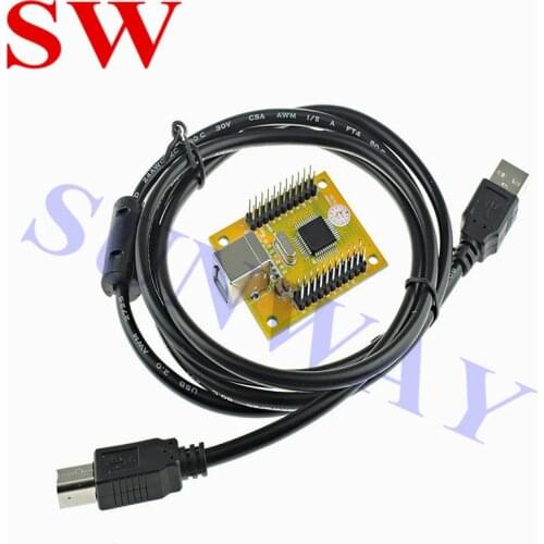 Arcade game parts PC USB to Jamma Arcade controller Interface 2 player joystick and push button Multicade Keyboard Encode