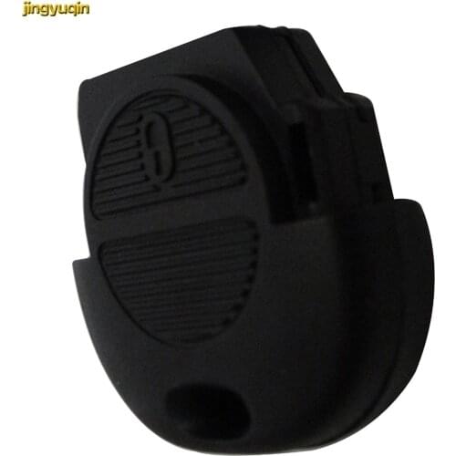 Jingyuqin 2 Button Remote Flip Car Key Fob Shell for Nissan Micra Almera Primera X-Trail Replacement Uncut Blade Key Case Cover
