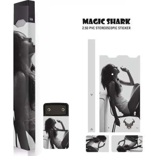 Magic Shark Magick Shark High Quality Madonna Elvis Sexy Women Sticker For Juul Case Protective Skin Cover Full Film Sticker