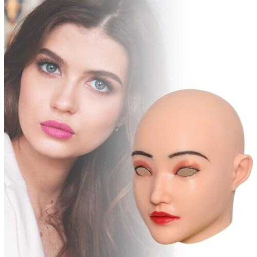 KUMIHO Sophia Style Baby Face Silicone Full Head Mask Male To Female Crossdresser Mask for Drag Queen Make Up
