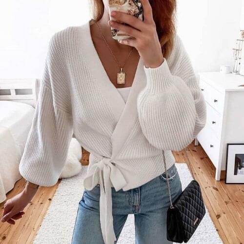 Fashion Women Cardigan Sweater Winter Warm Knit Top Long Sleeve Casual Knitwear Elegant Ladies Loose Sweater Streetwear